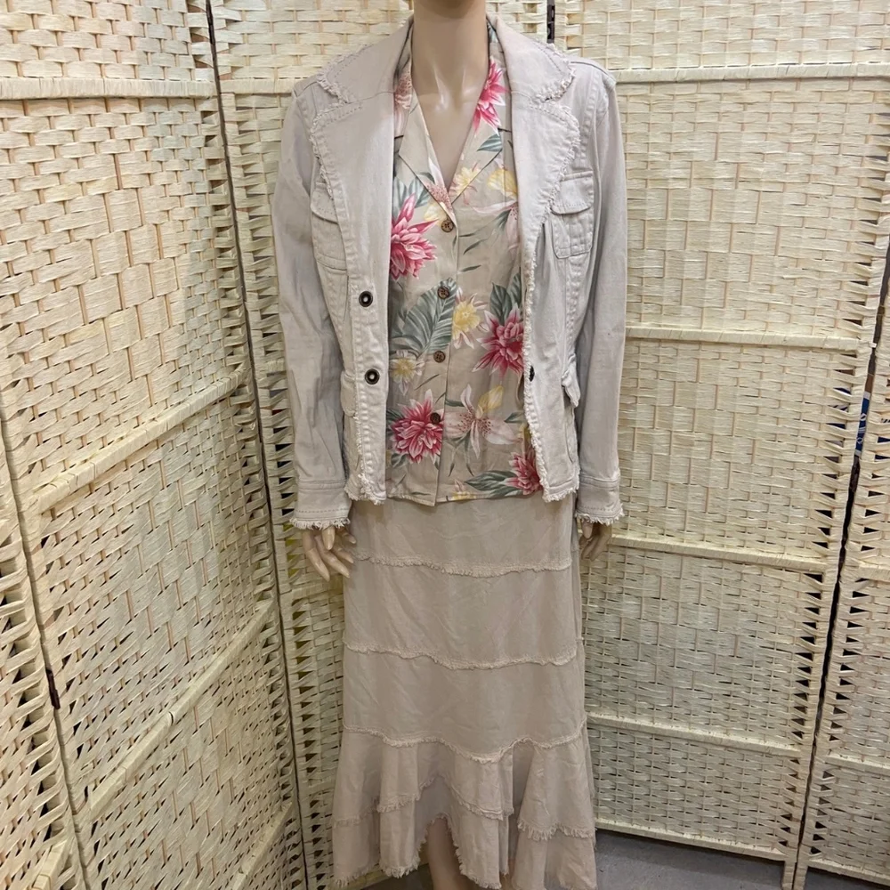 Casual Summer Tan Outfit Set - Picture 1 of 16